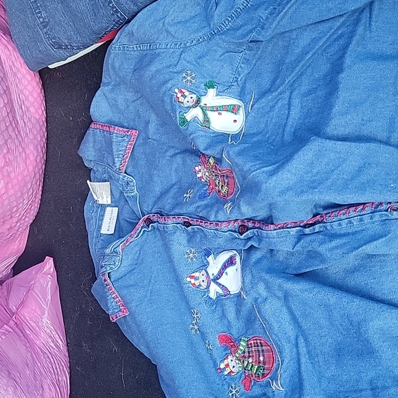 womens Christmas shirt - Picture 1 of 5